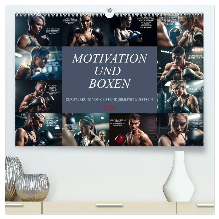 Motivation und Boxen (CALVENDO Premium Wandkalender 2026)
