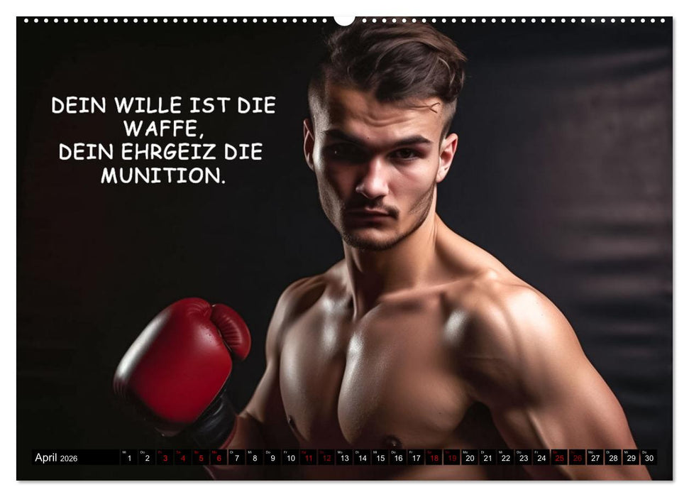 Motivation und Boxen (CALVENDO Premium Wandkalender 2026)