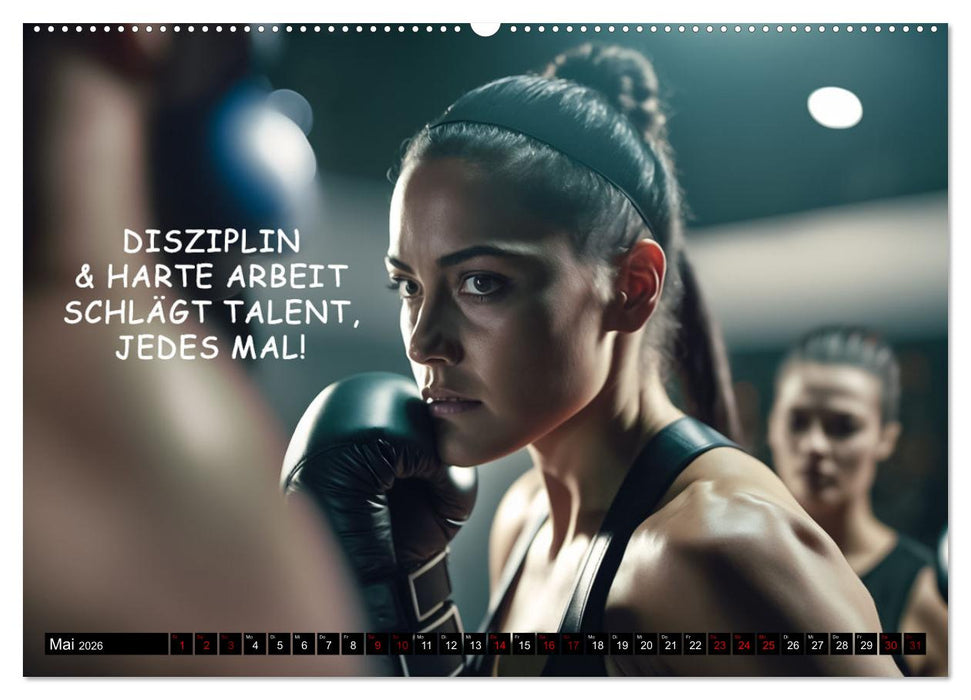Motivation und Boxen (CALVENDO Premium Wandkalender 2026)