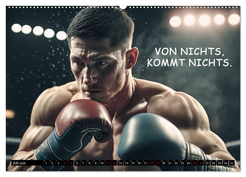 Motivation und Boxen (CALVENDO Premium Wandkalender 2026)