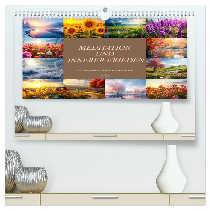 Meditation und innerer Frieden (CALVENDO Premium Wandkalender 2026)