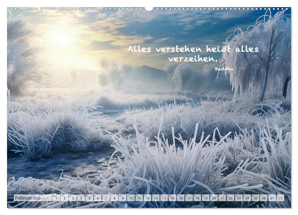 Meditation und innerer Frieden (CALVENDO Premium Wandkalender 2026)