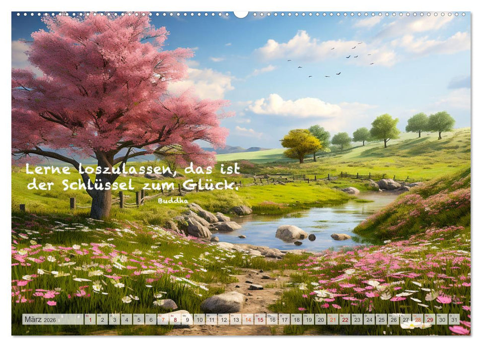 Meditation und innerer Frieden (CALVENDO Premium Wandkalender 2026)