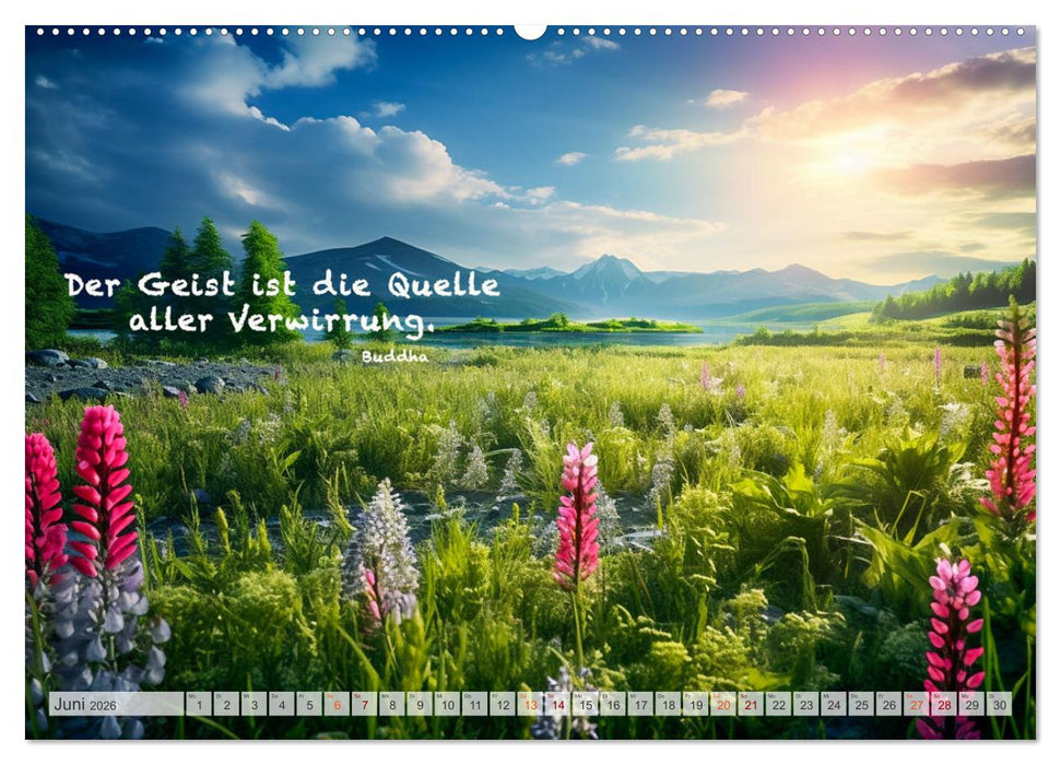 Meditation und innerer Frieden (CALVENDO Premium Wandkalender 2026)