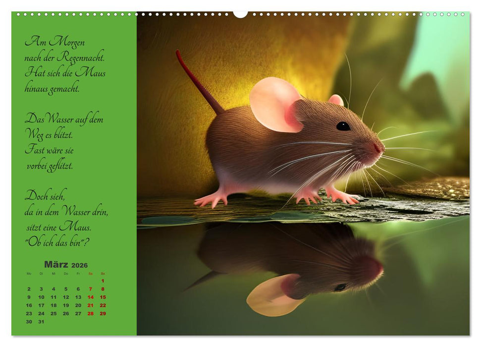 Der Maus Kalender (CALVENDO Wandkalender 2026)