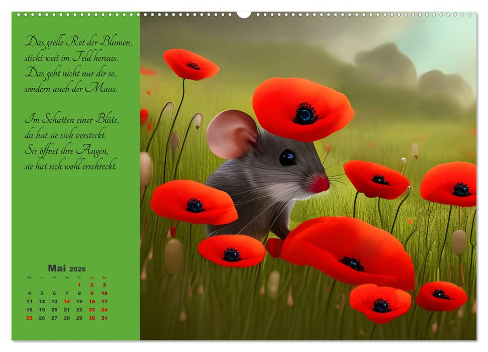 Der Maus Kalender (CALVENDO Wandkalender 2026)