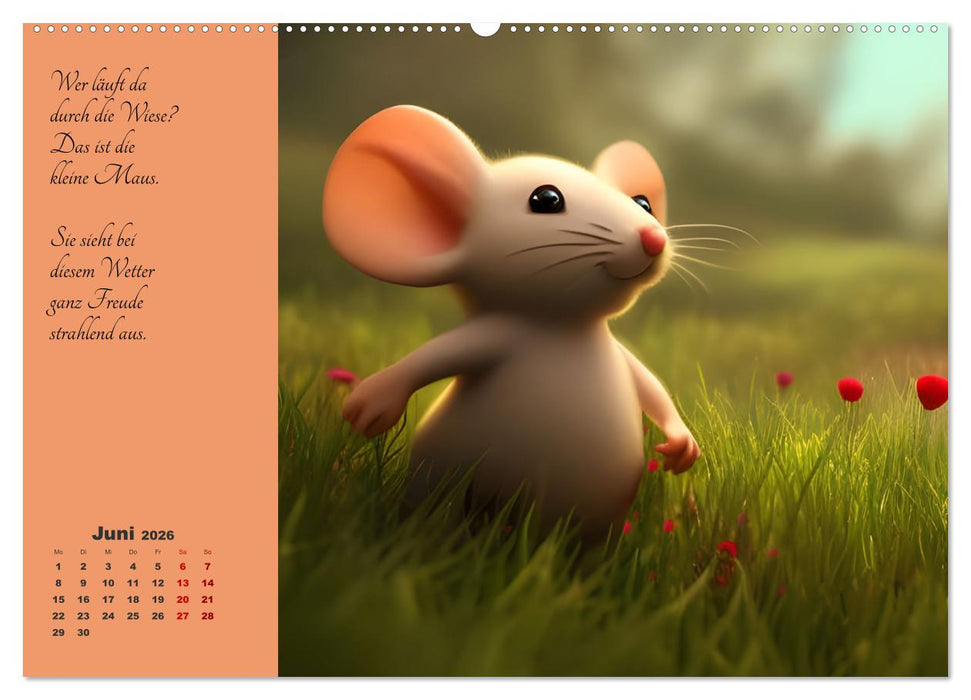 Der Maus Kalender (CALVENDO Wandkalender 2026)