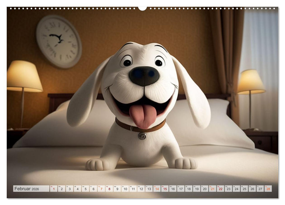 Comic Hunde (CALVENDO Wandkalender 2026)