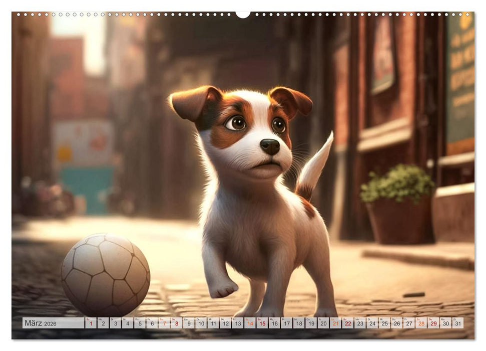 Comic Hunde (CALVENDO Wandkalender 2026)
