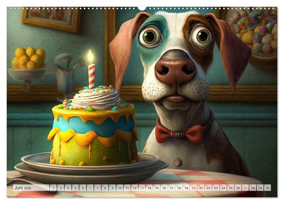 Comic Hunde (CALVENDO Wandkalender 2026)