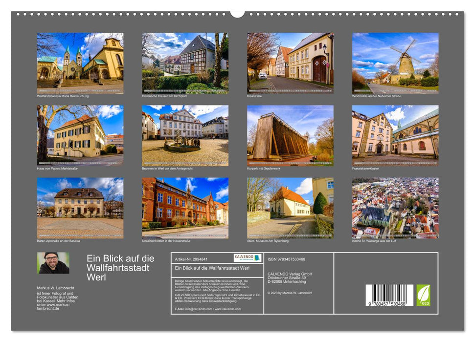 Ein Blick auf die Wallfahrtsstadt Werl (CALVENDO Premium Wandkalender 2026)