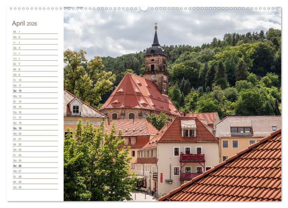 Königstein Perspektiven - Elbsandstein (CALVENDO Wandkalender 2026)