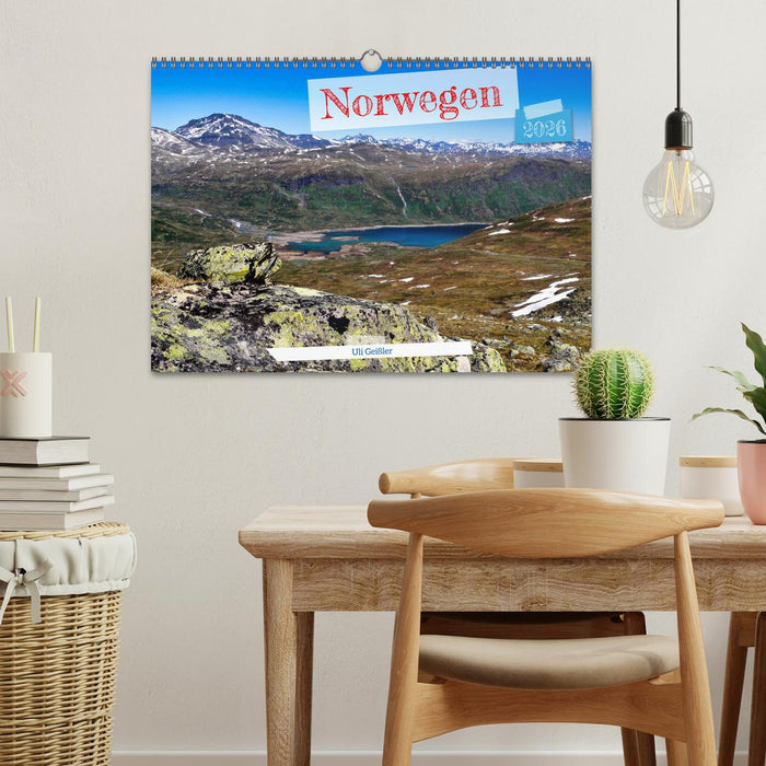 Norwegen Wanderbar (CALVENDO Wandkalender 2026)