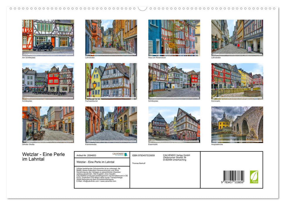 Wetzlar - Eine Perle im Lahntal (CALVENDO Premium Wandkalender 2026)