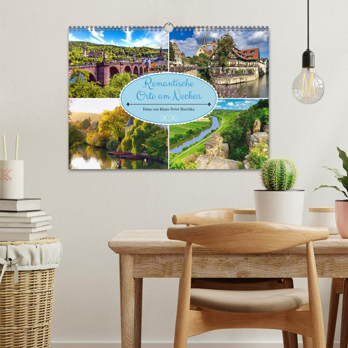 Romantische Orte am Neckar (CALVENDO Wandkalender 2026)