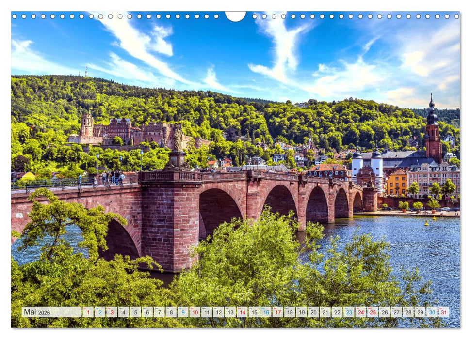 Romantische Orte am Neckar (CALVENDO Wandkalender 2026)