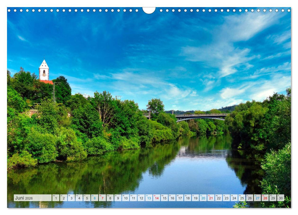 Romantische Orte am Neckar (CALVENDO Wandkalender 2026)