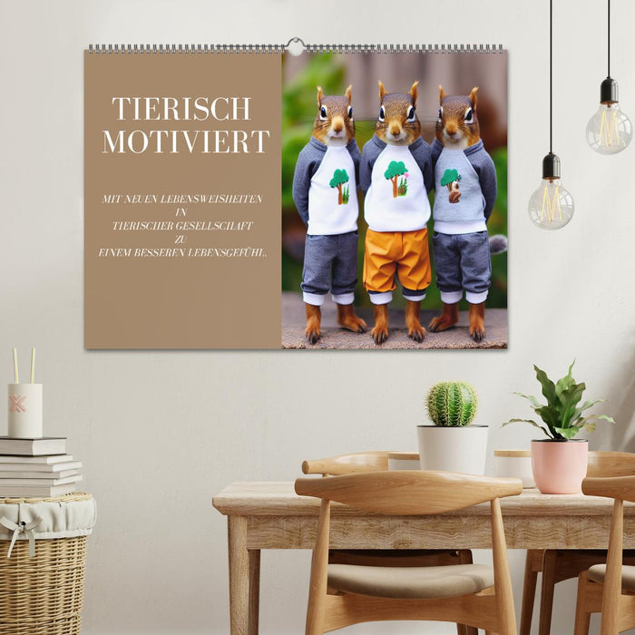Tierisch motiviert (CALVENDO Wandkalender 2026)