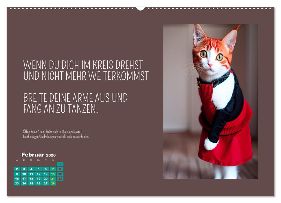 Tierisch motiviert (CALVENDO Wandkalender 2026)