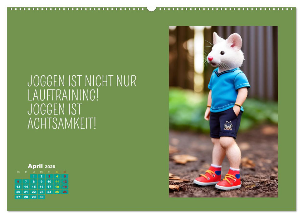 Tierisch motiviert (CALVENDO Wandkalender 2026)