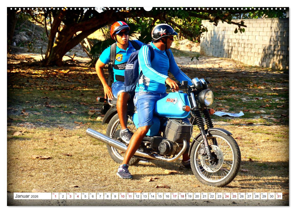 MZ BIKER - Ein Motorrad der DDR in Kuba (CALVENDO Wandkalender 2026)