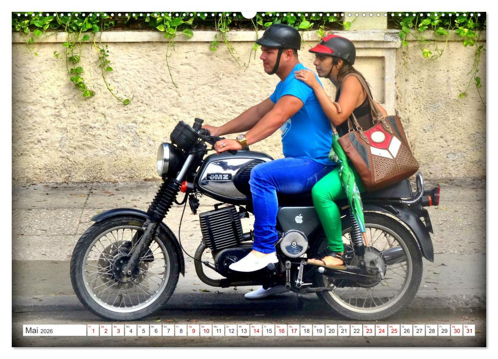 MZ BIKER - Ein Motorrad der DDR in Kuba (CALVENDO Wandkalender 2026)