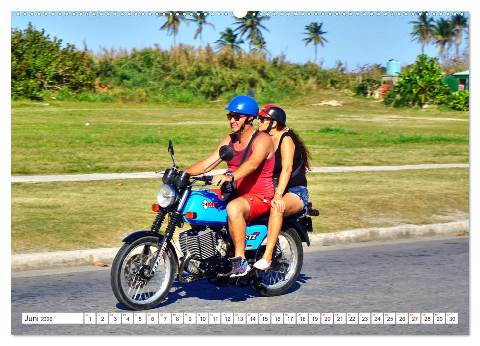 MZ BIKER - Ein Motorrad der DDR in Kuba (CALVENDO Wandkalender 2026)
