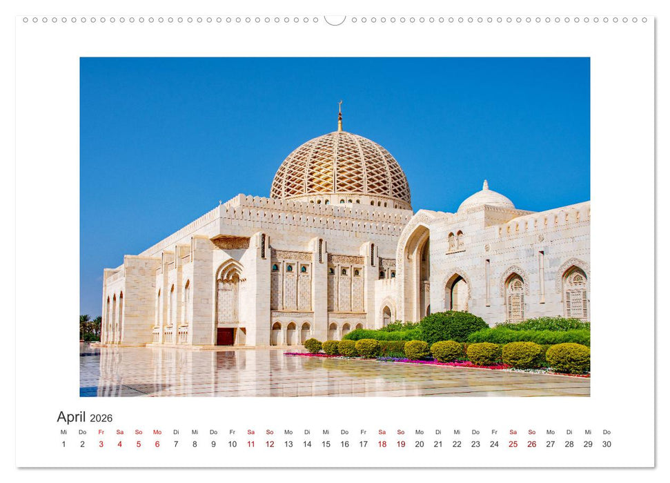 Oman - Reiseziel Maskat und Salalah (CALVENDO Premium Wandkalender 2026)
