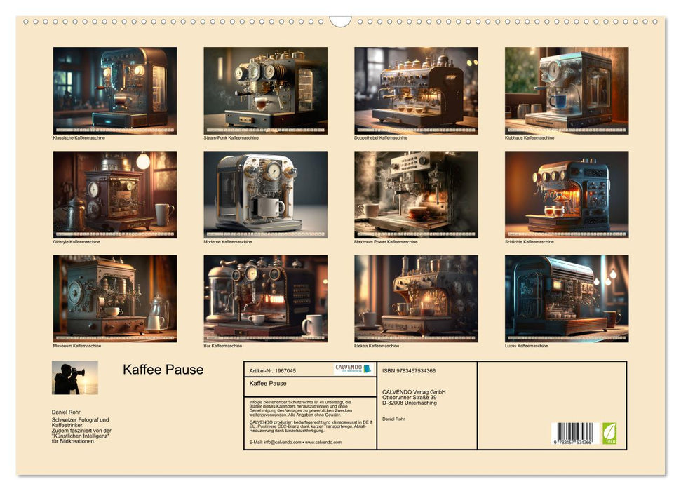 Kaffee Pause (CALVENDO Wandkalender 2026)