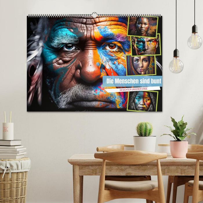 Die Menschen sind bunt (CALVENDO Wandkalender 2026)