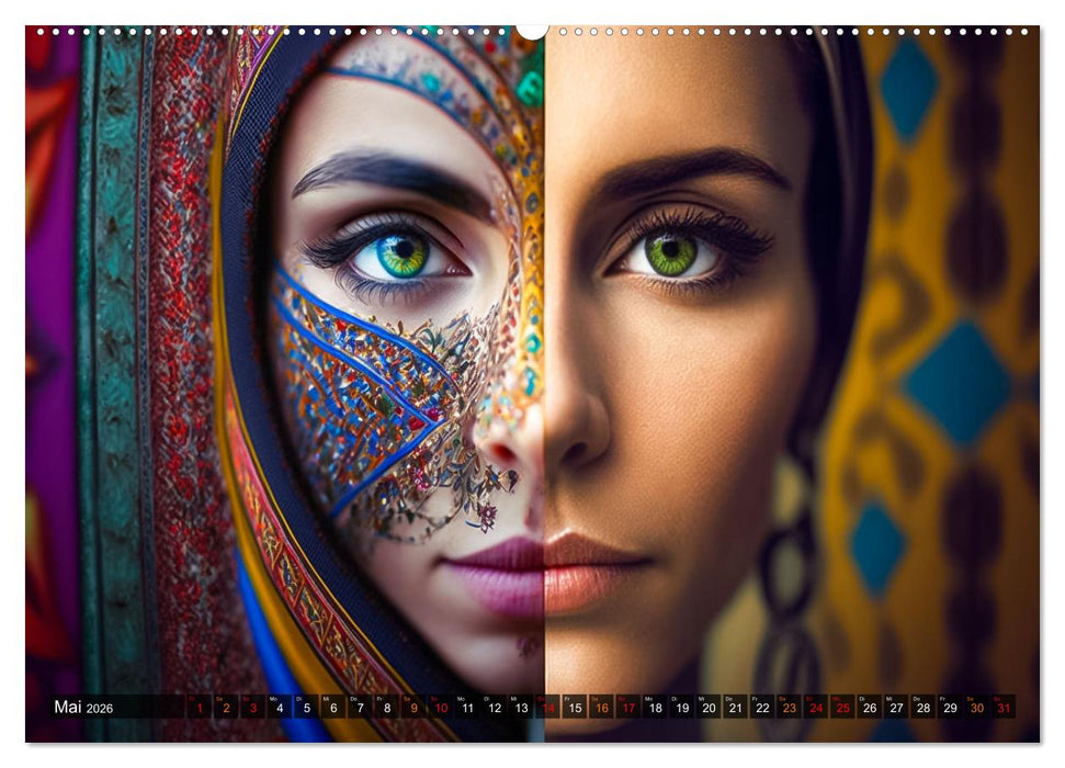 Die Menschen sind bunt (CALVENDO Wandkalender 2026)