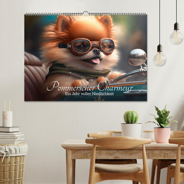 Pommerscher Charmeur Ein Jahr voller Niedlichkeit (CALVENDO Wandkalender 2026)