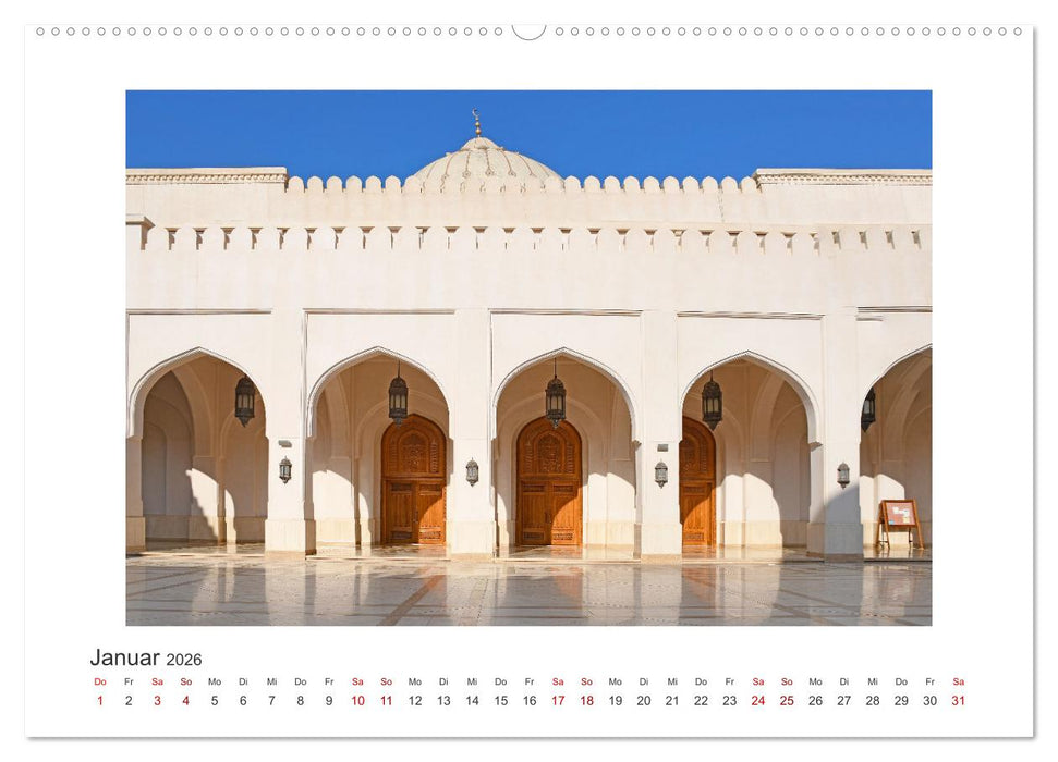 Oman - Reiseziel Maskat und Salalah (CALVENDO Wandkalender 2026)