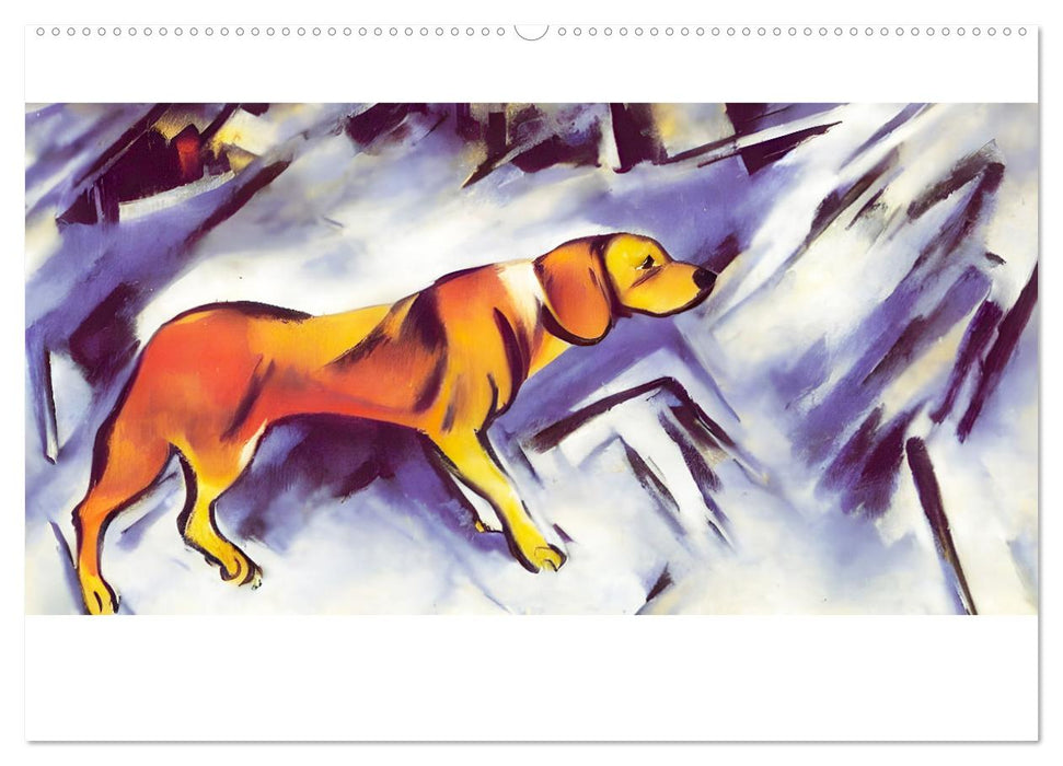 Bauernhoftiere, expressionistisch bunt (CALVENDO Wandkalender 2026)