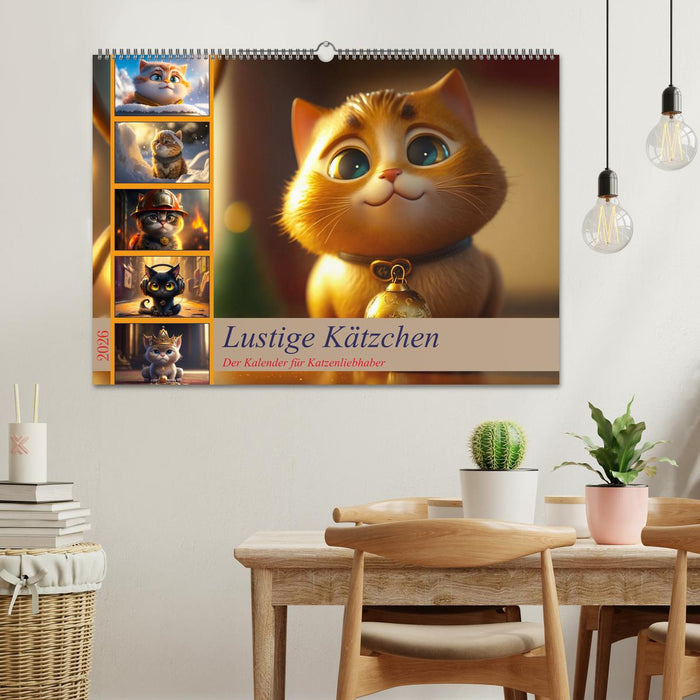Lustige Kätzchen (CALVENDO Wandkalender 2026)