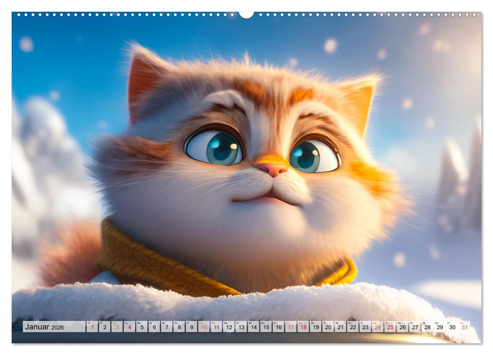 Lustige Kätzchen (CALVENDO Wandkalender 2026)