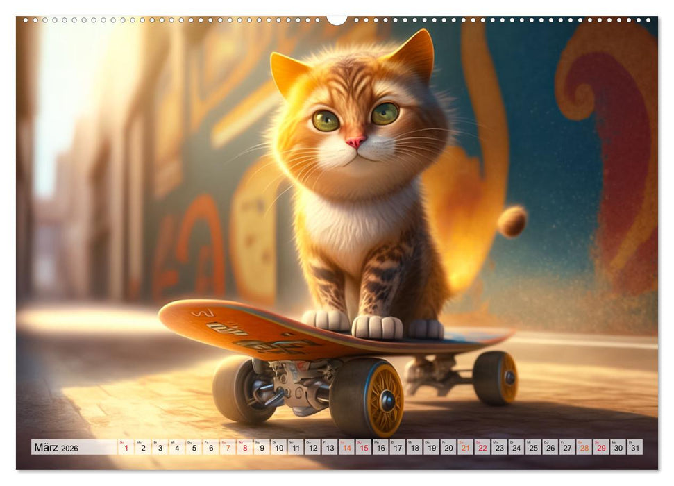 Lustige Kätzchen (CALVENDO Wandkalender 2026)