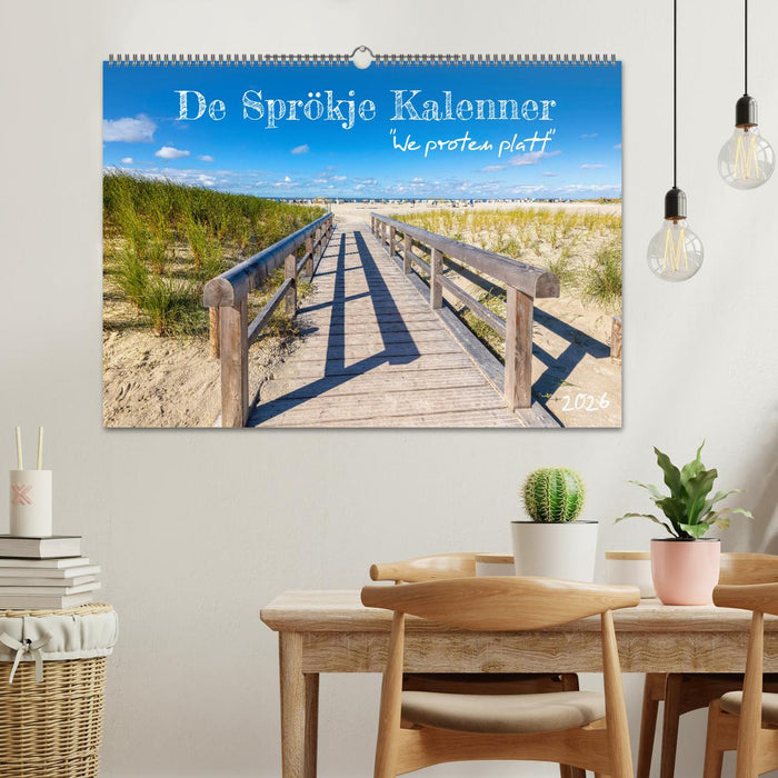De Sprökje Kalenner "We proten platt" (CALVENDO Wandkalender 2026)