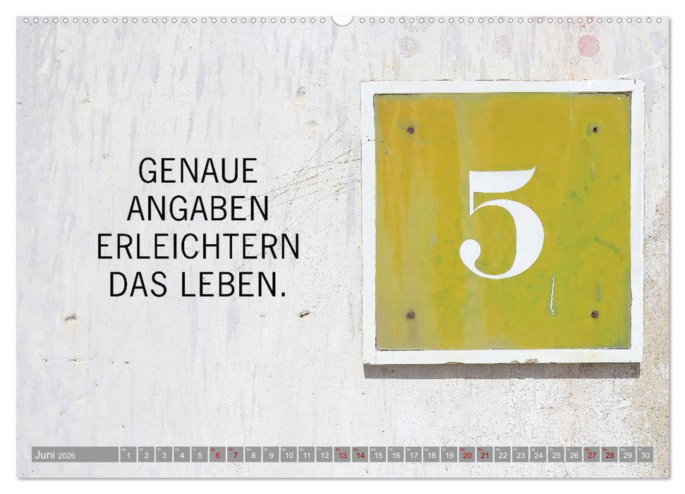 Minimalismus macht glücklich (CALVENDO Wandkalender 2026)