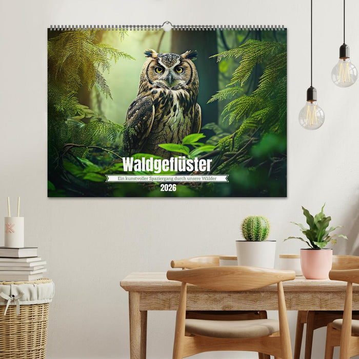 Waldgeflüster - ein kunstvoller Spaziergang durch unsere Wälder (CALVENDO Wandkalender 2026)