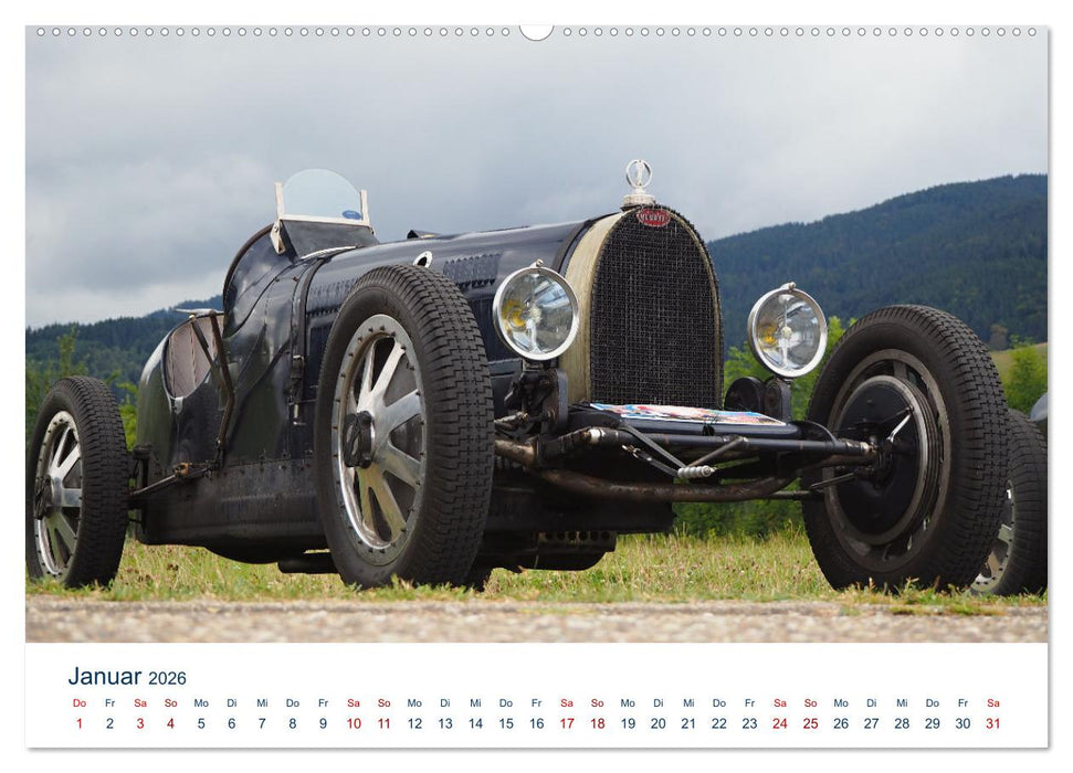 Bugatti Traumautos (CALVENDO Wandkalender 2026)