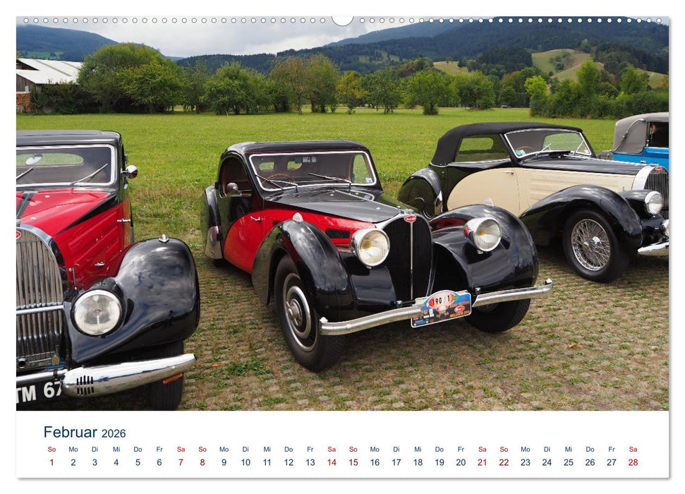 Bugatti Traumautos (CALVENDO Wandkalender 2026)