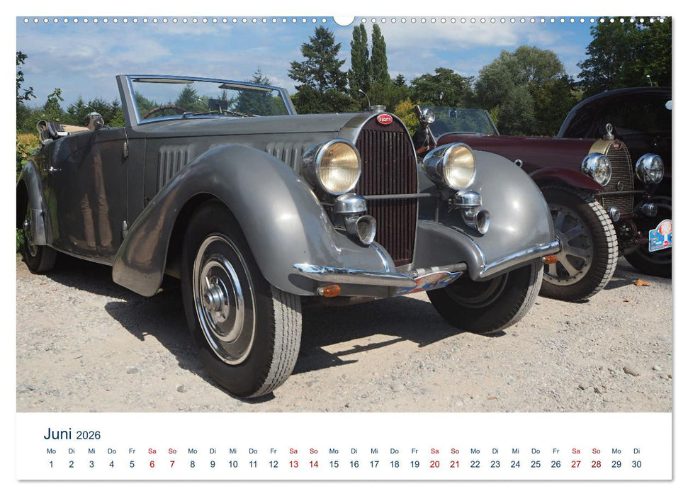 Bugatti Traumautos (CALVENDO Wandkalender 2026)