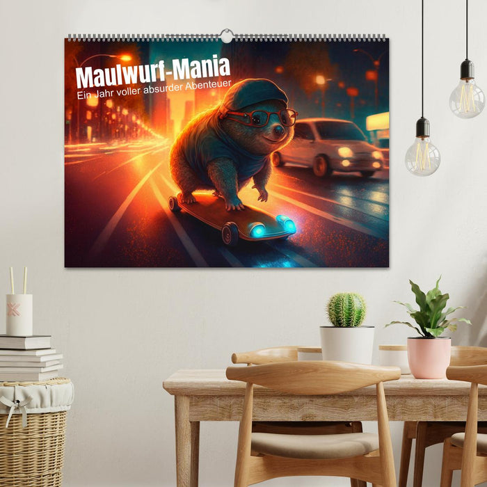 Maulwurf Mania Ein Jahr voller absurder Abenteuer (CALVENDO Wandkalender 2026)