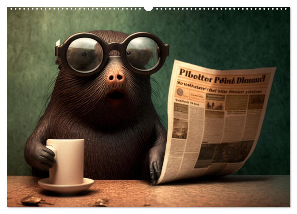 Maulwurf Mania Ein Jahr voller absurder Abenteuer (CALVENDO Wandkalender 2026)