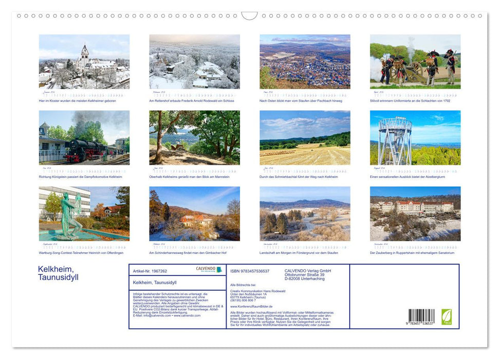 Kelkheim, Taunusidyll (CALVENDO Wandkalender 2026)