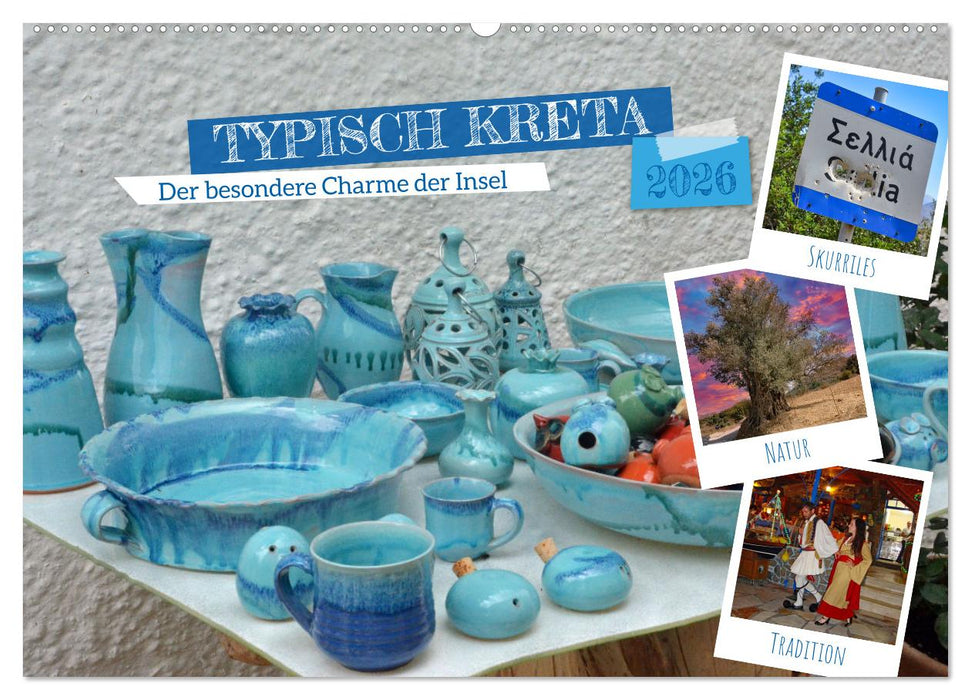 Typisch Kreta (CALVENDO Wandkalender 2026)