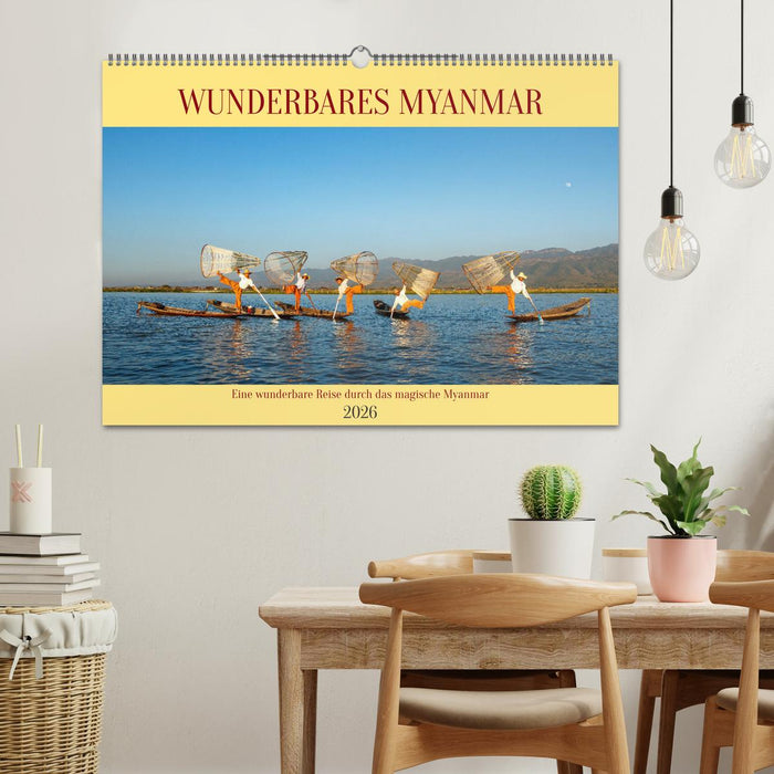 Wunderbares Myanmar (CALVENDO Wandkalender 2026)