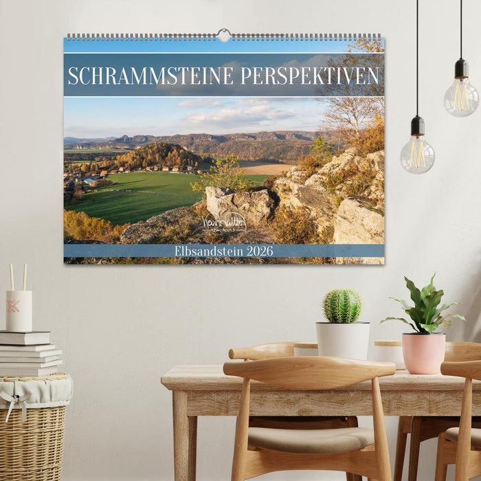Schrammsteine Perspektiven - Elbsandstein (CALVENDO Wandkalender 2026)