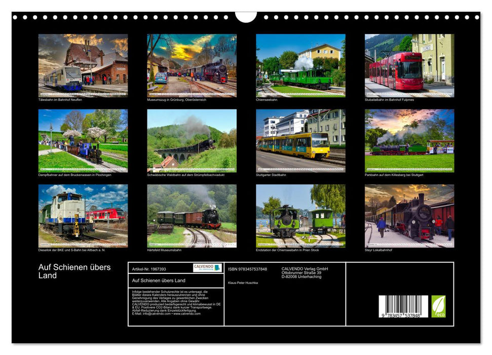 Auf Schienen übers Land (CALVENDO Wandkalender 2026)